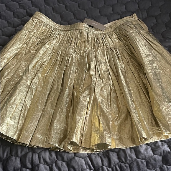 J.Crew Collection Dresses & Skirts - Shiny Gold Skater Skirt